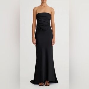 NWOT Significant Other Lucile Strapless Satin Gown with Train Sz 6